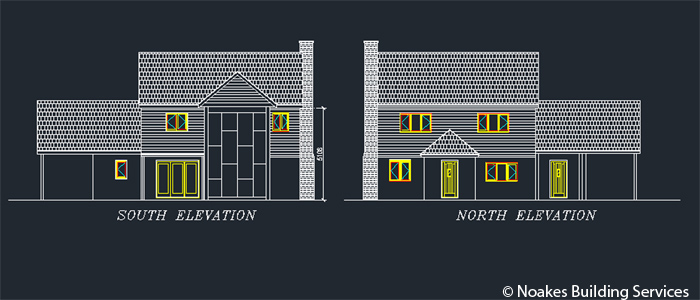 Front and Back Elevations